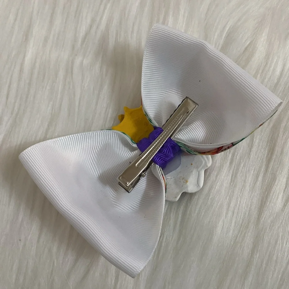 Girls Hair Bow Virgen de Guadalupe